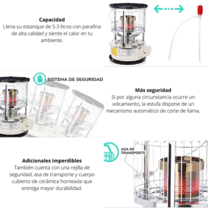 Estufa a Mecha Kendal KPM3300 - Imagen 4
