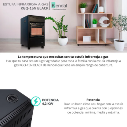 Estufa Kerona Modelo KGQ-15N - Imagen 3