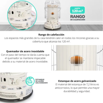 Estufa a Mecha Kendal KPM23 - Imagen 3