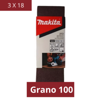 Pack de 3 Lijas de Banda 3x18 Grano 100